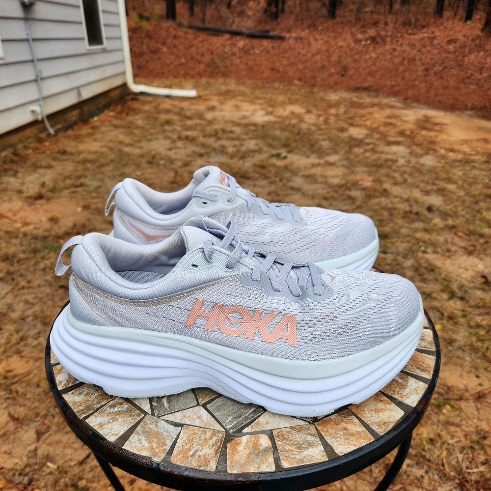 Hoka Bondi 8 1127952 HMLR Harbor Mist Running Shoes Sneakers Women's Size 8.5 B